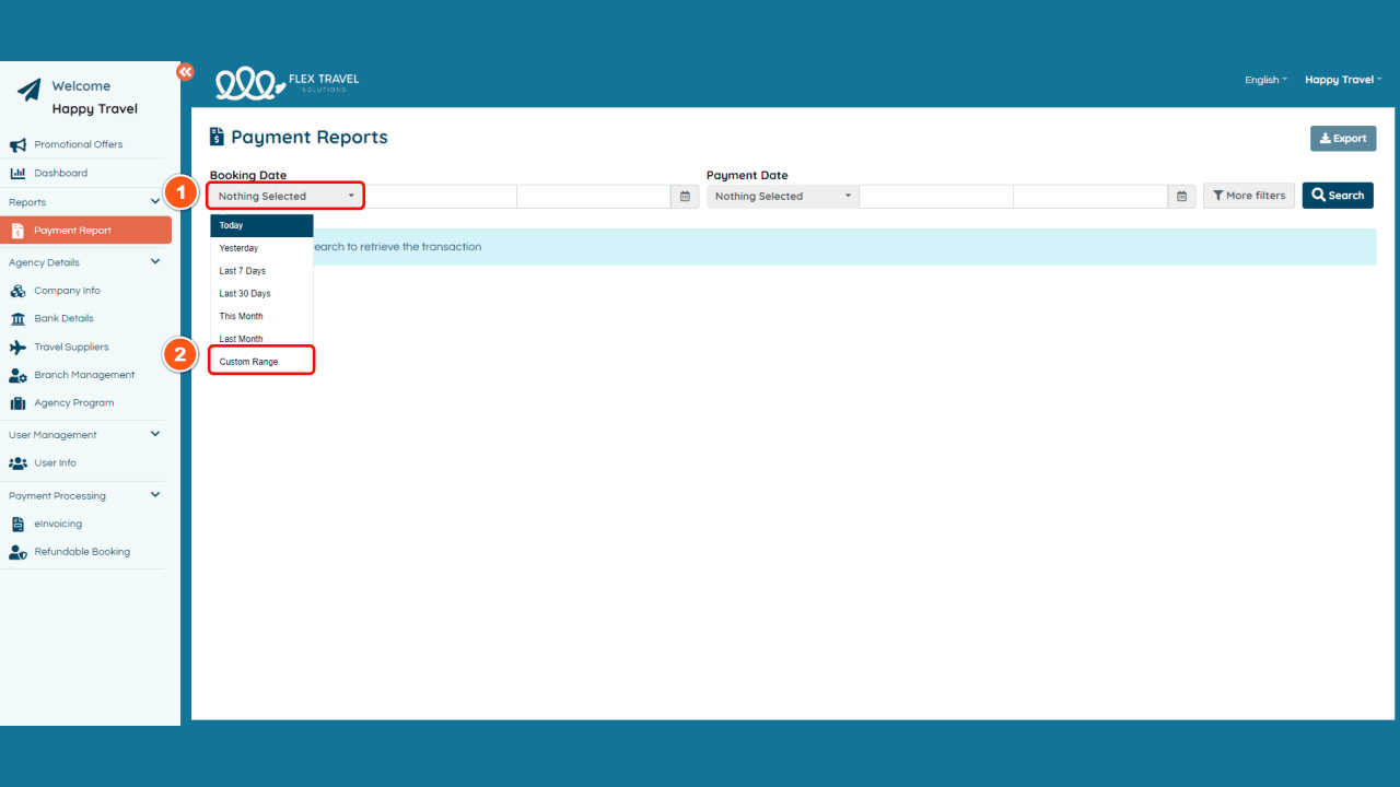 Booking Date Filters.gif